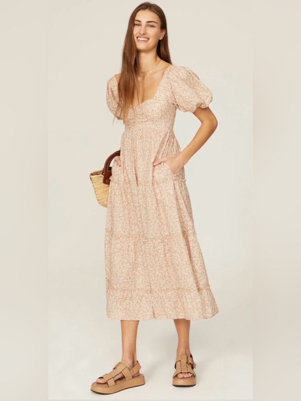 Show Me Your Mumu Odette Midi Dress in Size XS